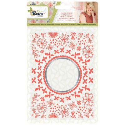 Crafter's Companion Sew Retro Embossingfolder - Floral Frame